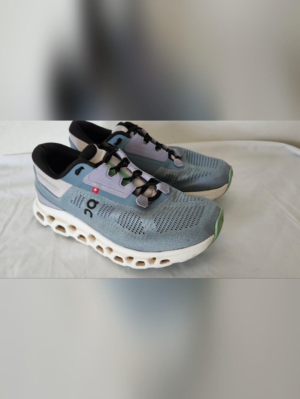 On Women's Cloudstratus 3 Road Running Shoes Wash/Nimbus Size 7